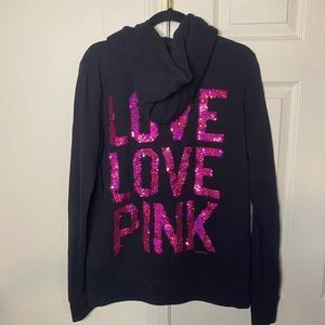 Victoria’s Secret PINK Sequin Zip Up